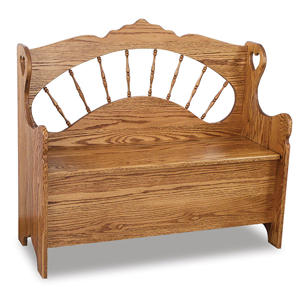 Sunrise Spindle Storage Bench